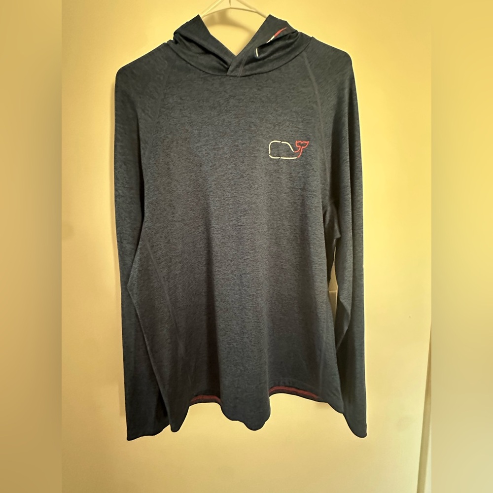 Vineyard Vines Performance Blue Long Sleeve Hoodie